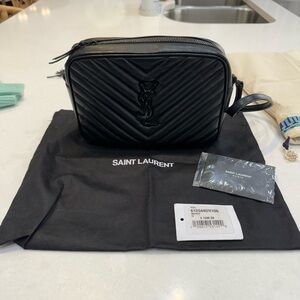 Saint Laurent Black Lou Camera Bag